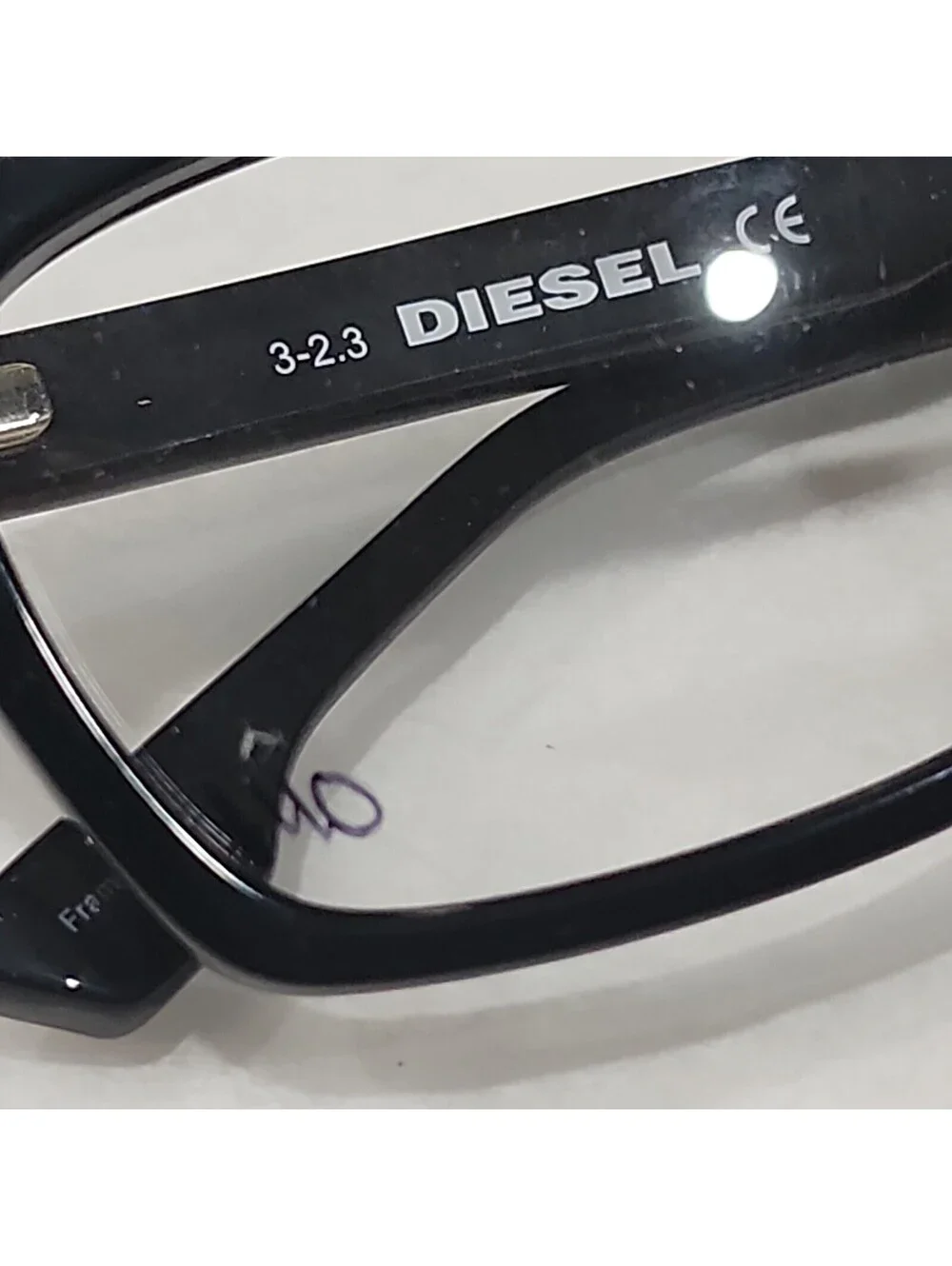 Diesel DL5063 005 Women's Glossy Black Oval Eyeglasses 54-16 140 New